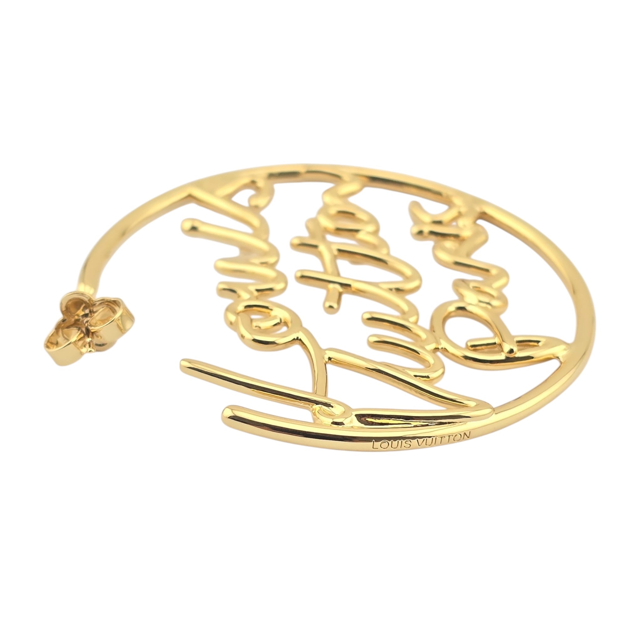 Louis Vuitton LV Script Earrings LOUIS VUITTON