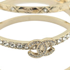 Chanel CC Cuff Bangle Gold Set S 2025 CHANEL