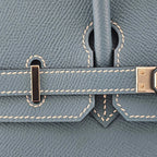 Hermes Birkin 25 Bleu Jean Epsom PHW Bag HERMES