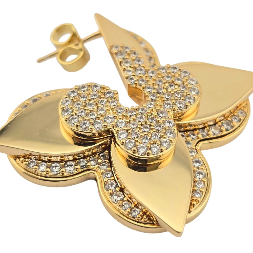 Louis Vuitton LV Medaillon Gold Earrings LOUIS VUITTON