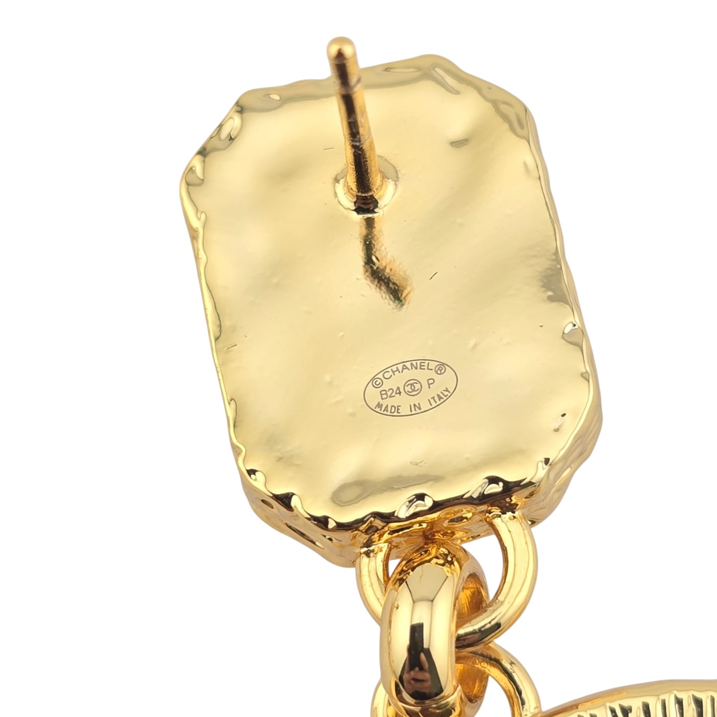 CHANEL PENDANT DROP CC EARRINGS B24