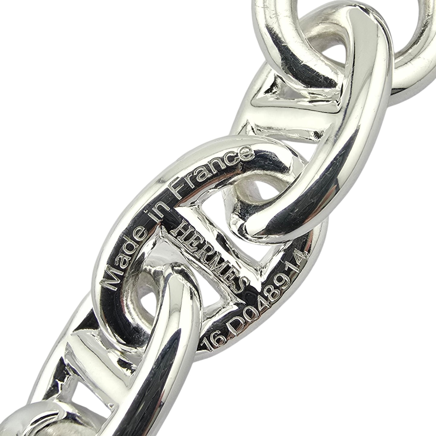 HERMES SILVER CHAINE D'ANCRE NECKLACE