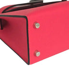 Hermes Mini Kelly II Epsom Rose Extreme Palladium