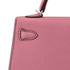 Hermes Mini Kelly II Epsom 5P Bubblegum Pink Palladium Hardware