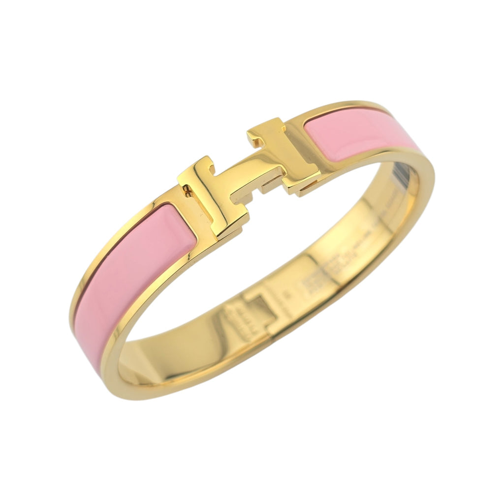 Hermes Clic H Bracelet Pink Gold GM