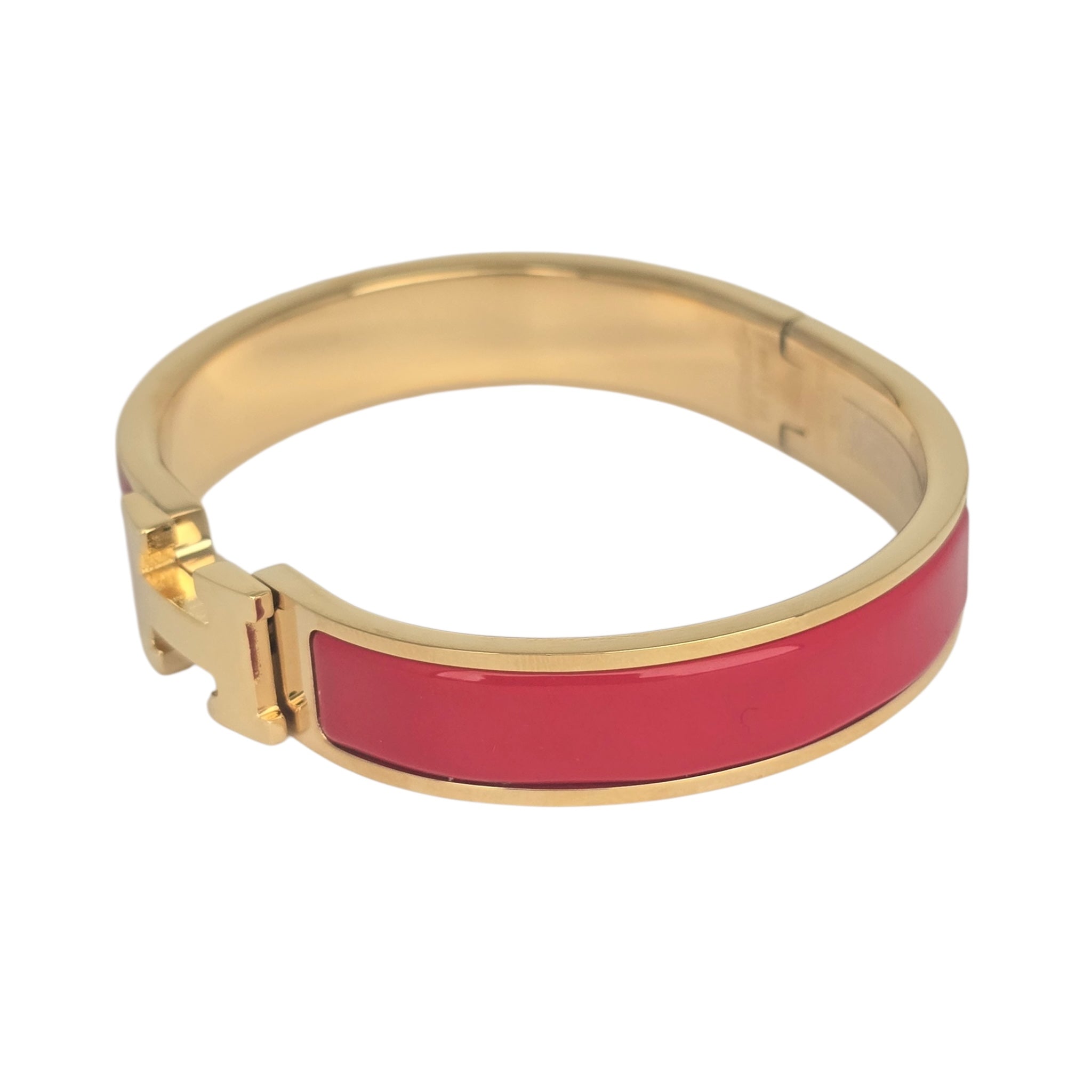 Hermes Clic H Bracelet Red Gold GM