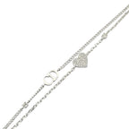 Christian Dior CD Silver Clair D Lune Bracelet