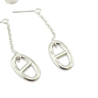 Hermes Farandole Sterling Silver Earrings Medium