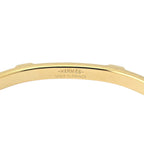 Hermes Athena White Gold Leather Bracelet HERMES