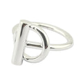 Hermes Echappee Silver Ring, medium model HERMES