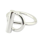 Hermes Echappee Silver Ring, medium model HERMES