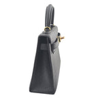 Hermes Mini Kelly II Chèvre Noir Gold Hardware HERMES