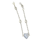 GUCCI Heart Interlocking G Silver Bracelet GUCCI