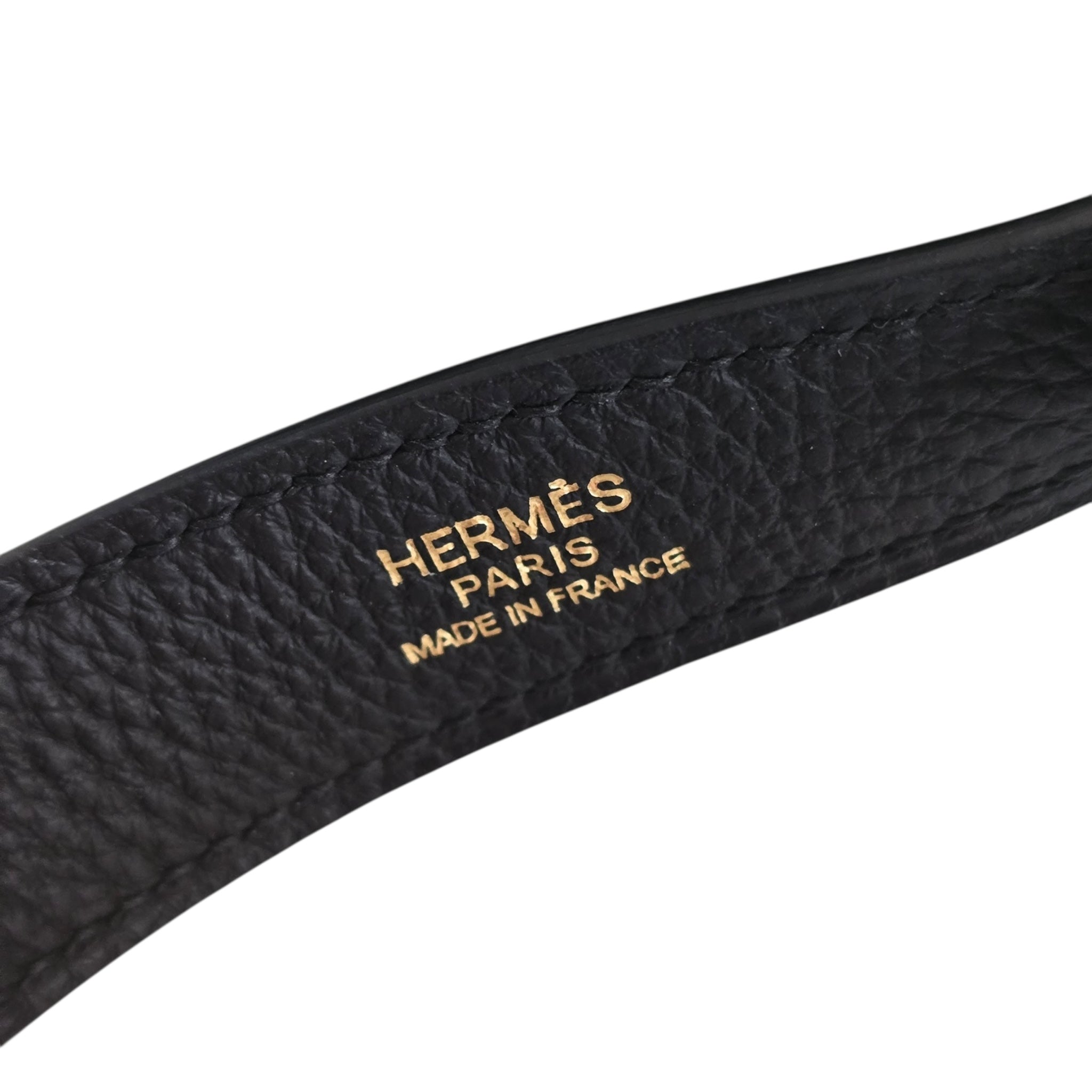 Hermes Kelly Depeches 25 Noir Togo GHW HERMES