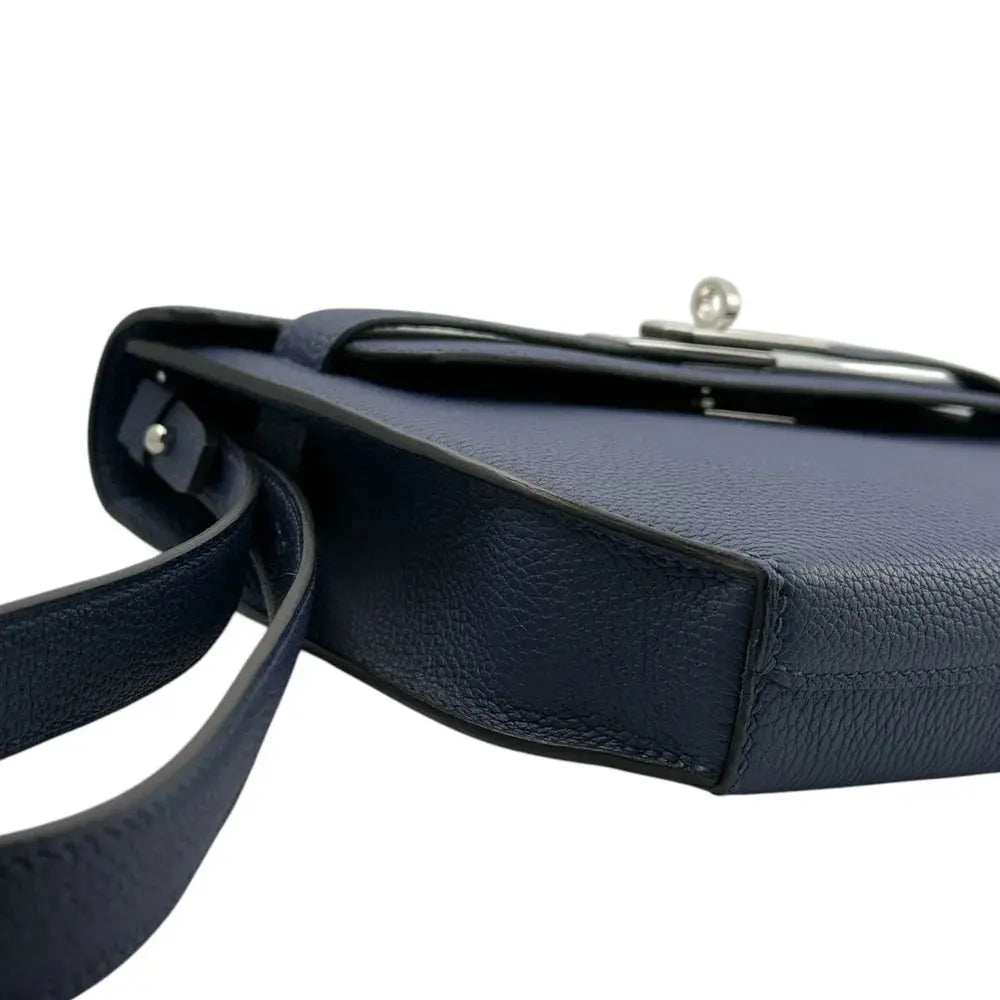 Hermes Kelly Depeches 25 Bleu Saphir Togo PHW