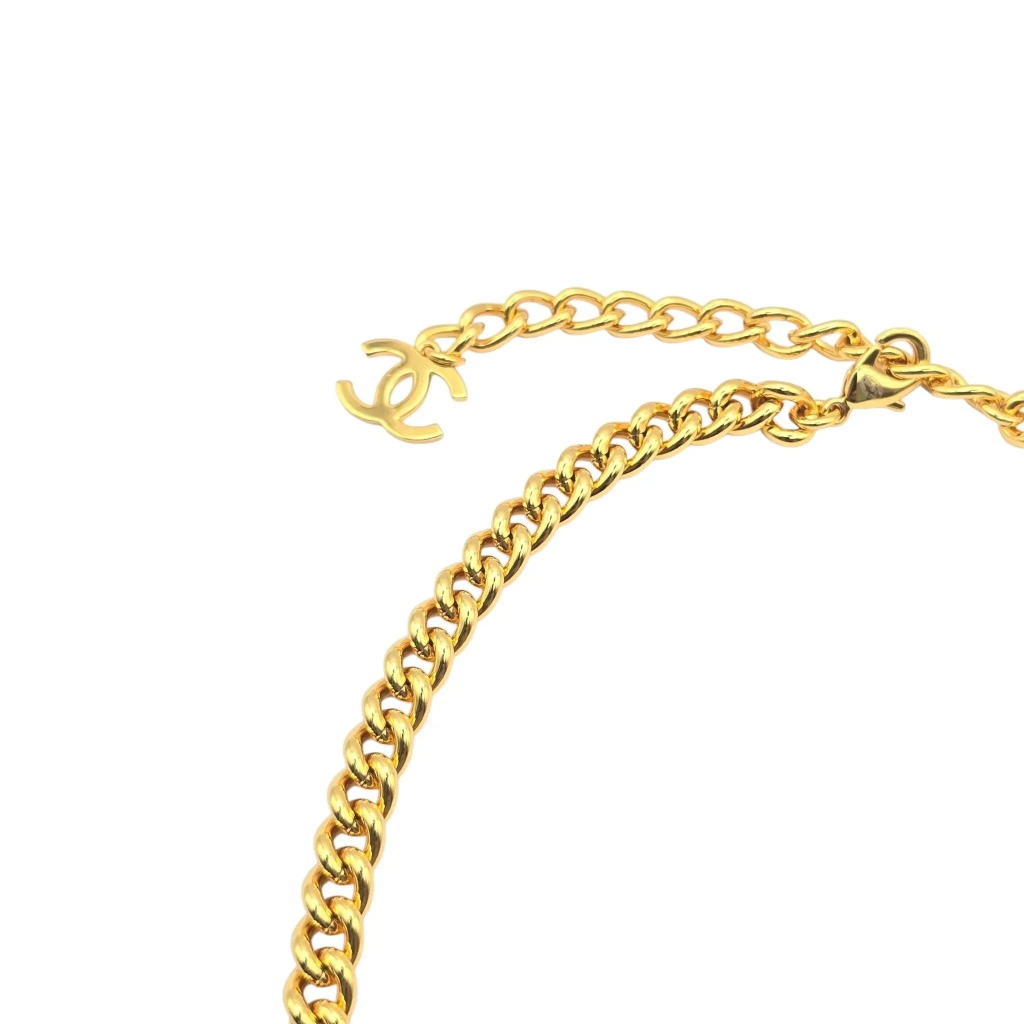 Chanel 2023 CC Transparent Pendant Necklace SS23 CHANEL