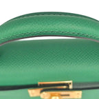 Hermes Mini Kelly II Epsom Vert Vertigo Gold Hardware Bag HERMES
