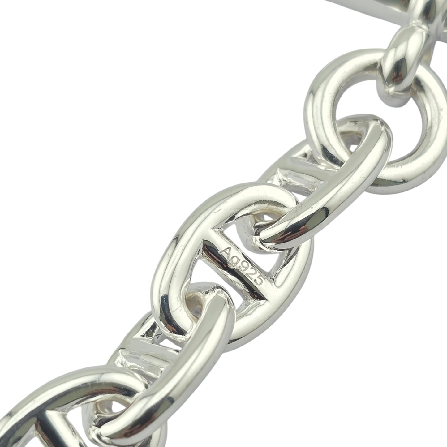 HERMES SILVER CHAINE D'ANCRE NECKLACE