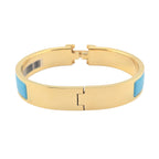 Hermes Clic H Bracelet Blue Gold GM
