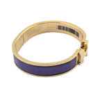 Hermes Clic H Bracelet Purple Gold GM