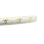 Chanel CC White/Gold Bangle 2024
