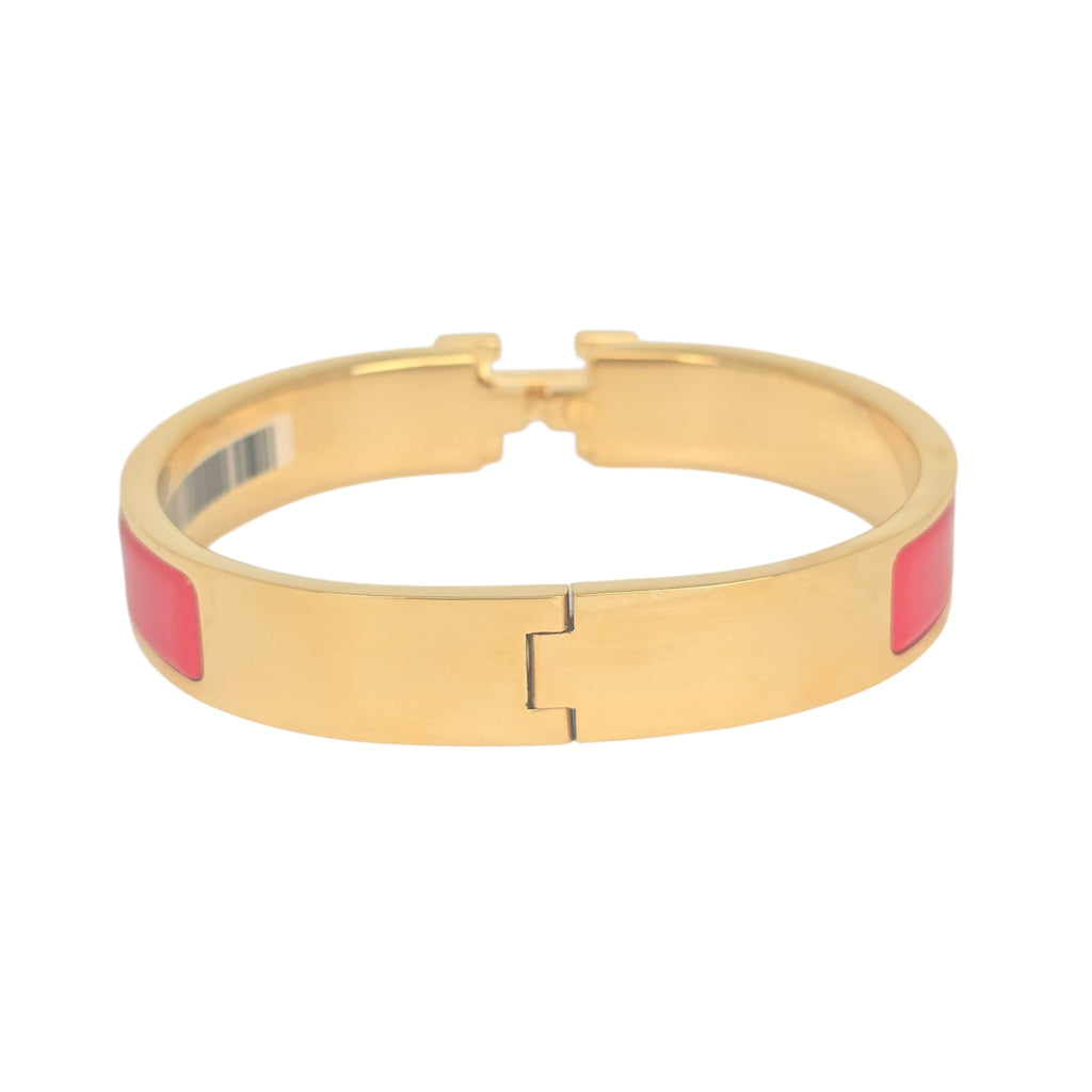 Hermes Clic H Bracelet Red Gold GM