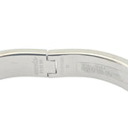 Hermes Clic H Bracelet Purple Lilas Palladium GM