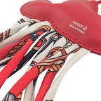 Hermes Red Rouge Swift Silk Twill Cord Cloud Charm HERMES