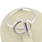 Hermes Echappee Silver Ring, medium model HERMES