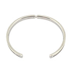 Hermes Olympe Palladium White Leather Bracelet HERMES