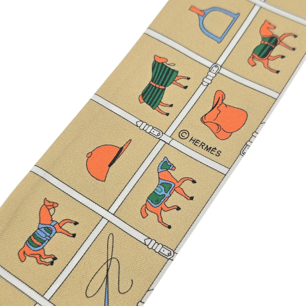 Hermes Silk Couvertures Et Tenues Twilly Mordore White Blue HERMES