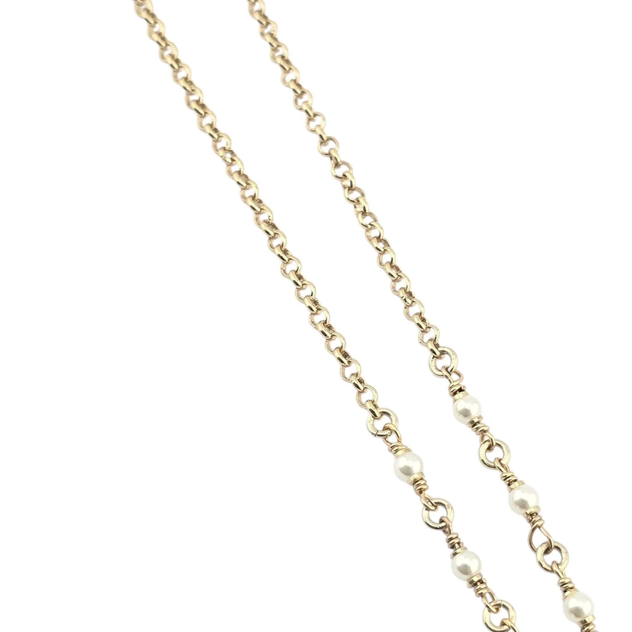 Chanel CC Deer Pendant Gold Necklace 2025 CHANEL