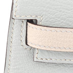 Hermes Chevre Mysore Horseshoe Mini Kelly Sellier 20 Bleu Brume Nata Bag HERMES