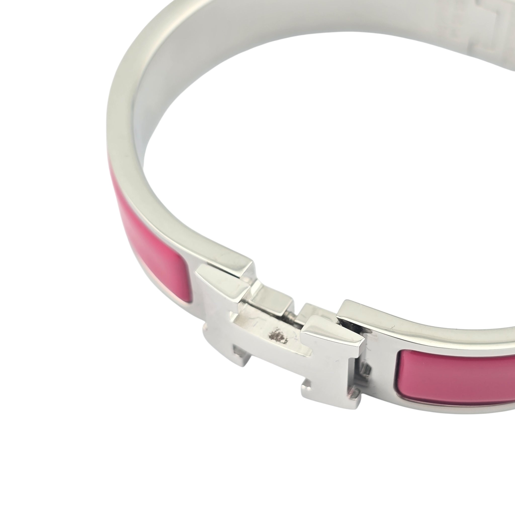 Hermes Clic H Bracelet Pink Palladium GM