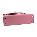 Hermes Mini Kelly II Epsom 5P Bubblegum Pink Palladium Hardware