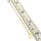 Christian Dior Petit CD Crystals Gold Tone Bracelet