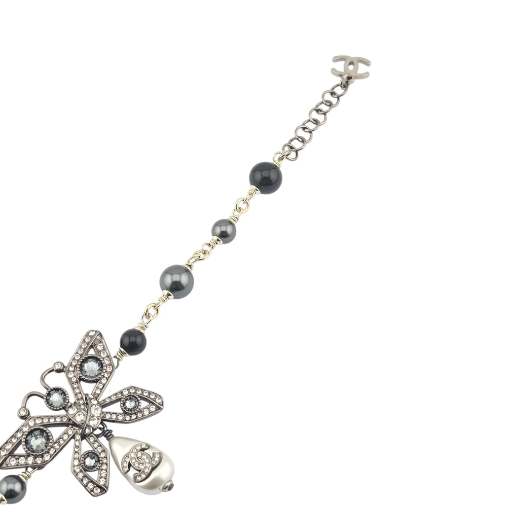 Chanel CC Butterfly Ruthenium Gold Bracelet B25