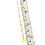 Christian Dior Petit Gold Blue Crystal CD Bracelet