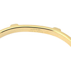 Hermes Athena Black Gold Leather Bracelet HERMES