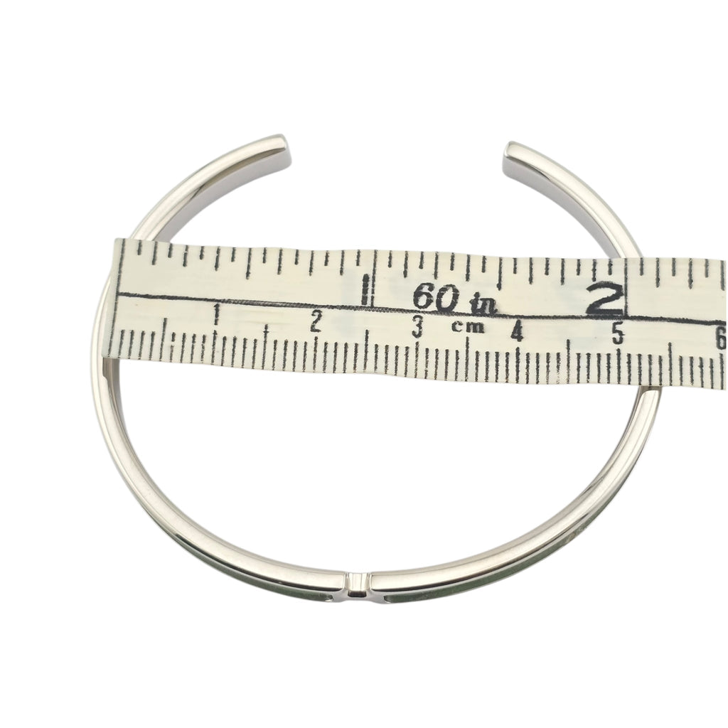 Hermes Olympe Palladium Brown Box Leather Bracelet HERMES