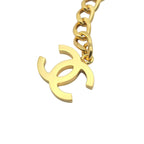 Chanel 2023 SS CC Square Resin Gold Long Chain Necklace CHANEL