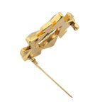 Chanel CC Crystal Gold Brooch 2020 CHANEL