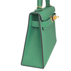 Hermes Mini Kelly II Epsom Vert Vertigo Gold Hardware Bag HERMES