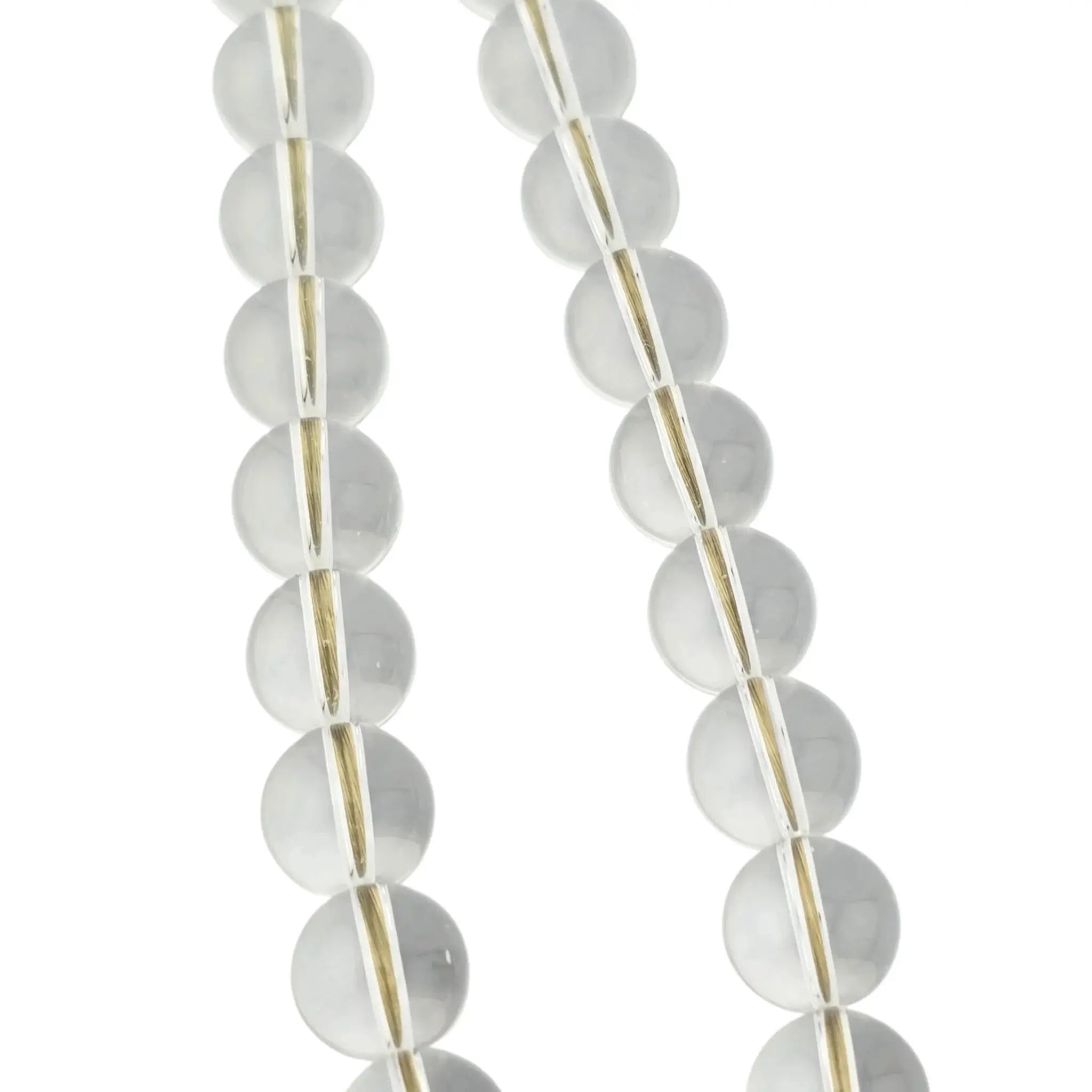 Chanel CC Clear Bead Long Bow Necklace 2025 CHANEL