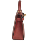 Hermes Mini Kelly II Sellier Rouge H Chèvre Gold
