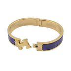 Hermes Clic H Bracelet Purple Gold GM
