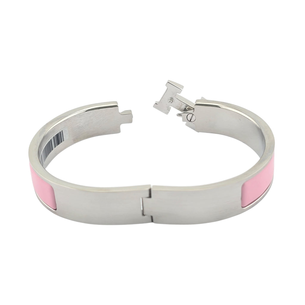 Hermes Clic H Bracelet Light Pink Palladium GM
