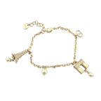 Christian Dior CD Plan De Paris Gold Bracelet