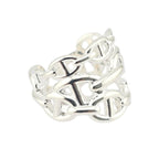 Hermes Chaine d'ancre Enchainee Silver Ring Large Model HERMES