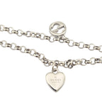 GUCCI GG Trademark Sterling Silver Charm Bracelet GUCCI